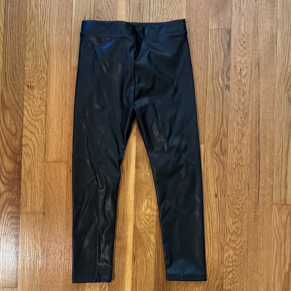 Crewcuts Black Faux Leather Leggings